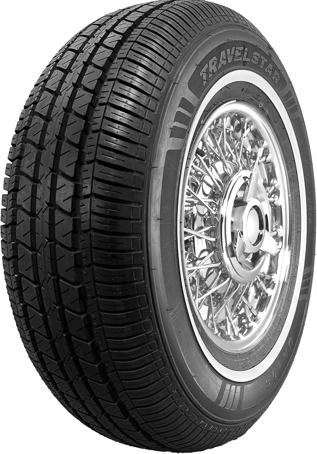 Set of 2 White Wall Tires M8755