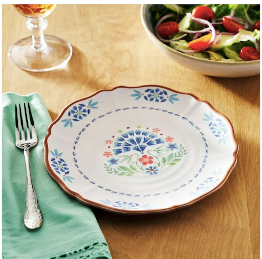 12-Piece Bamboo Melamine Dinnerware Set N234