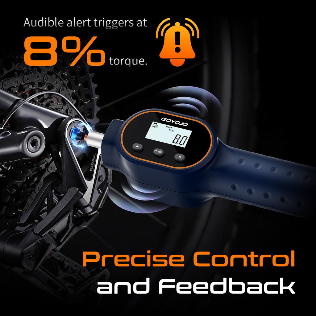 Digital Torque Screwdriver 1/4" Adjustable Set with Buzzer & Magnetic Bits H6037