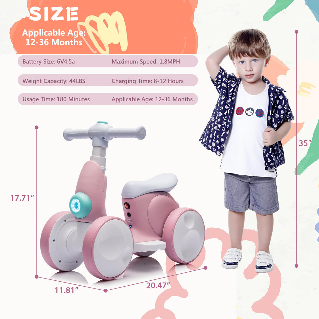 Pink Electric Balance Bike Q965051