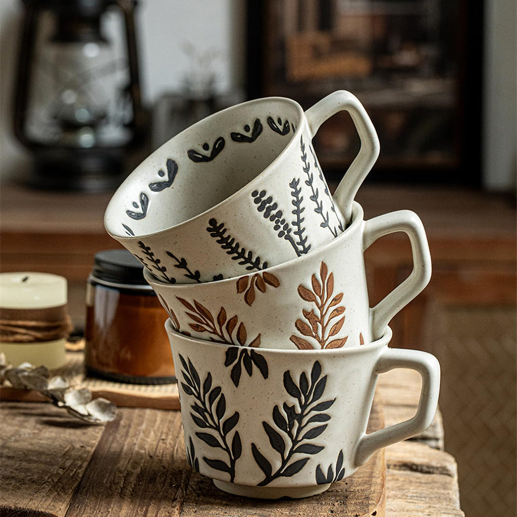 12 oz Ceramic Coffee Mug Set of 4 U8700