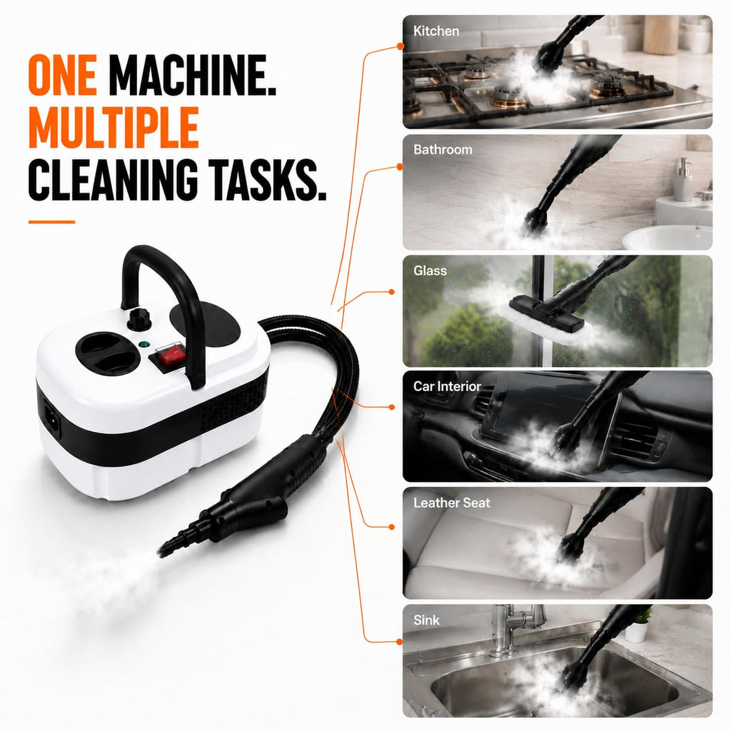 Handheld Steam Cleaner with 10-Piece Accessory Kit H89504