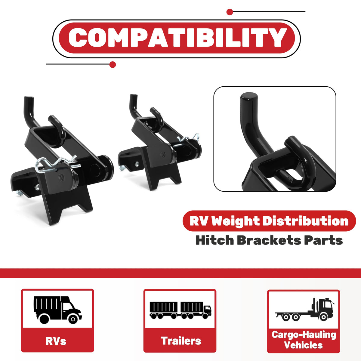 RV Weight Distribution Hitch Brackets Q464