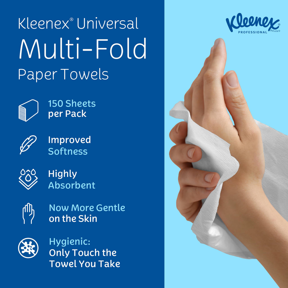 Multifold Paper Towels, 8 x 150 Sheets J12034