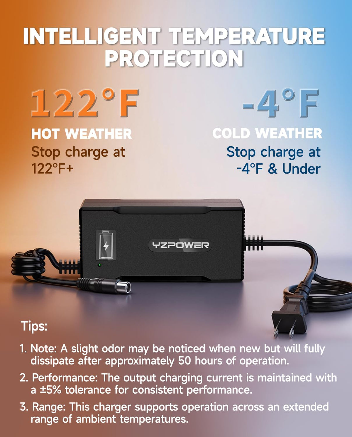 42V 5A Scooter Charger RCA Round Charging Port I670
