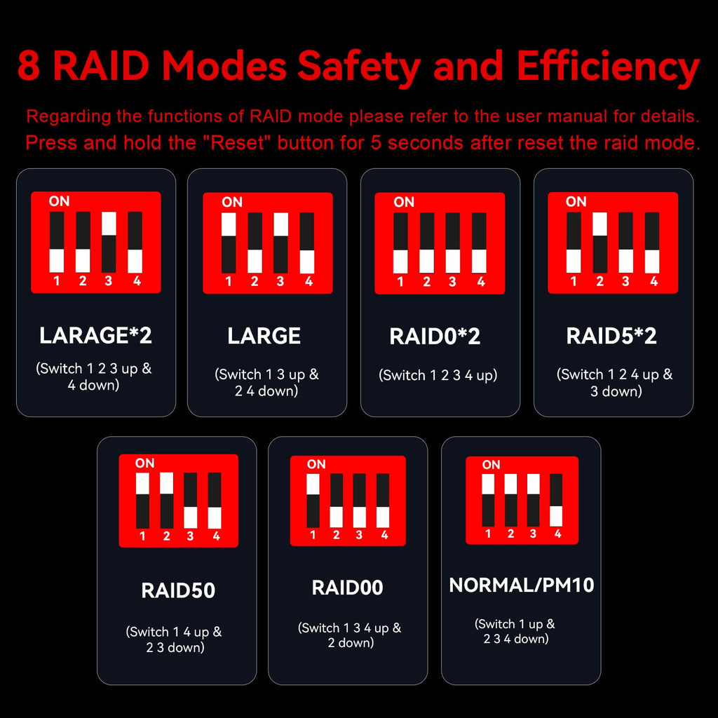 Aluminum 8 Bay Hard Drive RAID Enclosure with Cooling Fan Q37700