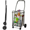Black Foldable Utility Cart with Wheels B477660