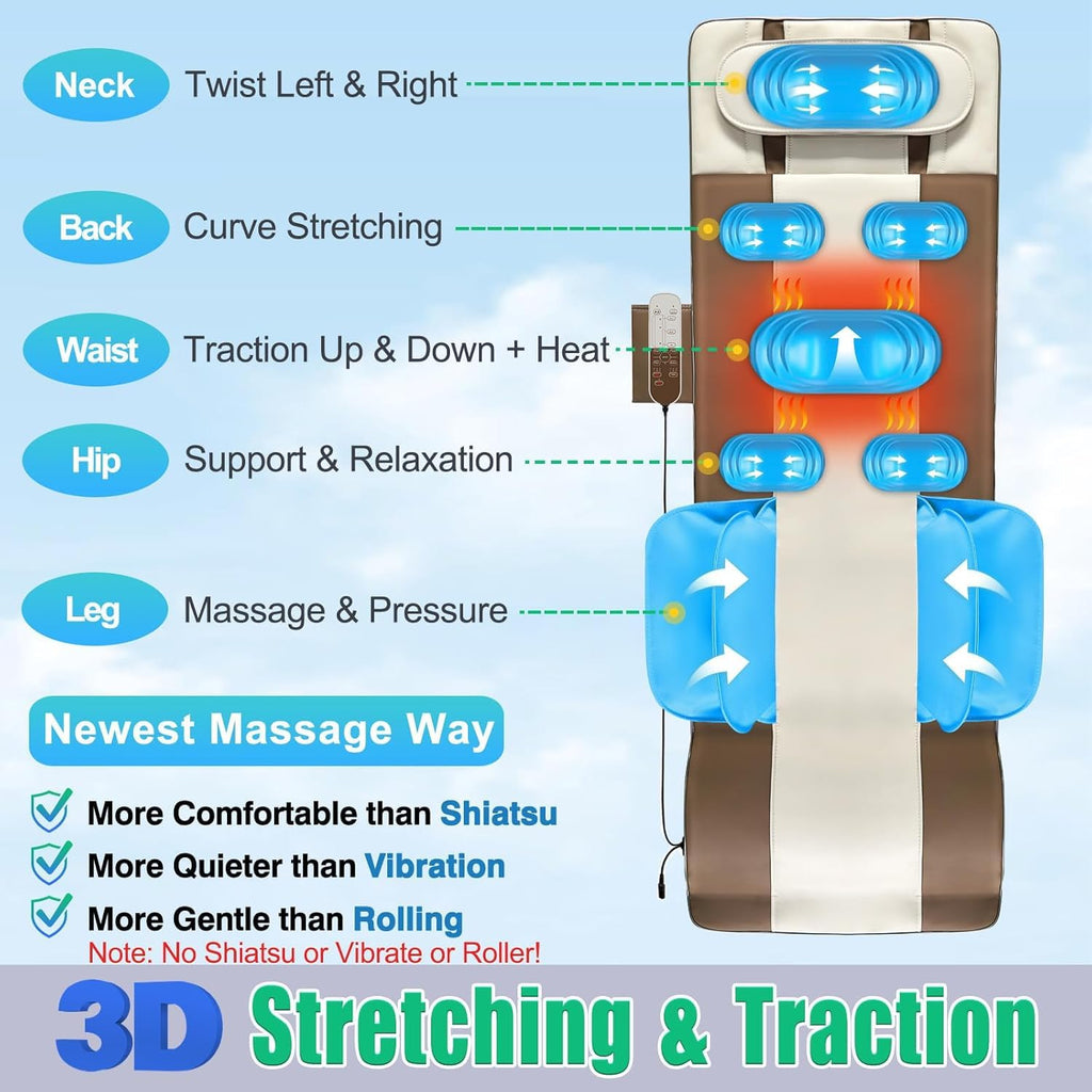 Full Body Massage Mat with Heat J865
