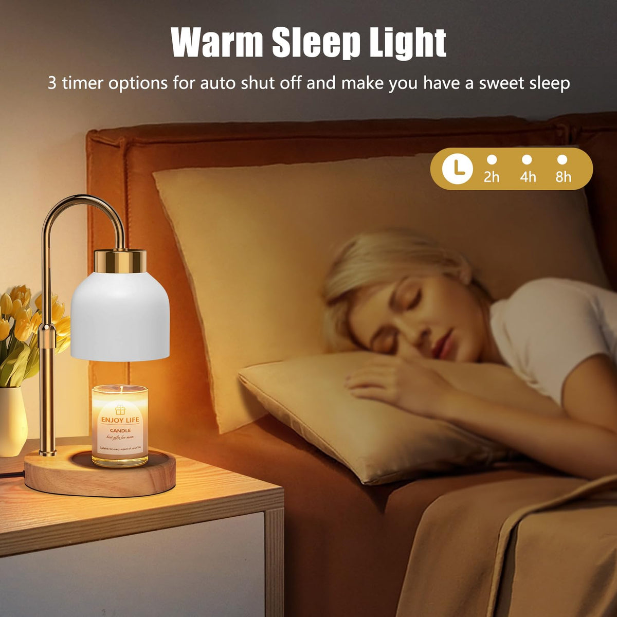 Candle Warmer Lamp with Dimmer Adjustable Height V74237