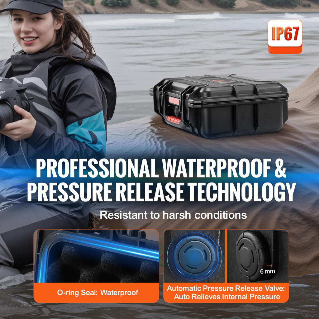 IP67 Waterproof Hard Case with Pre-cut Foam H2870
