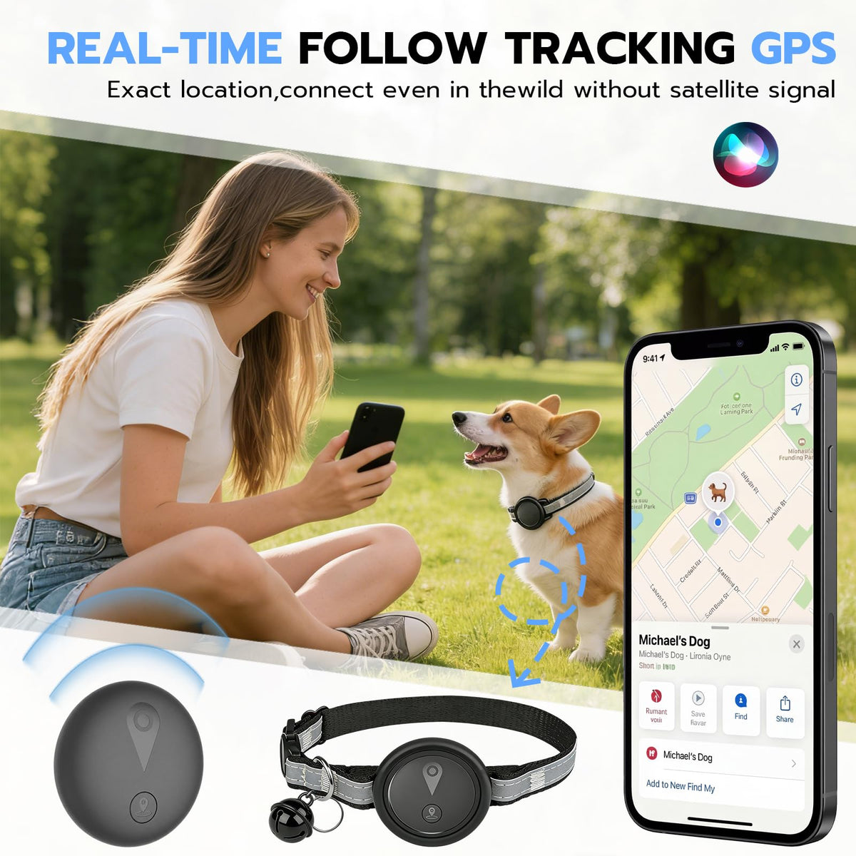 GPS Pet Tracker for Dogs & Cats U5583