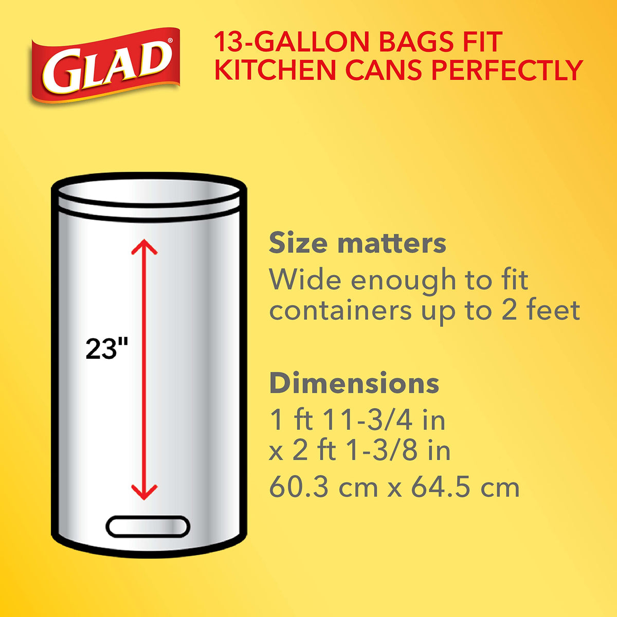 13 Gallon Unscented Tall Kitchen Drawstring Trash Bags 76 Count Q176