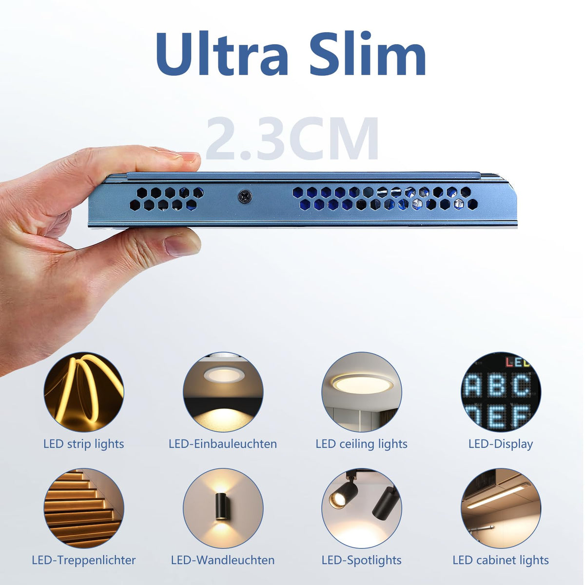 12V 200W Ultra Slim LED Power Supply Z676