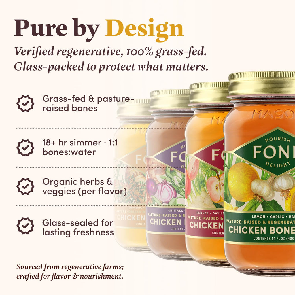 Chicken Bone Broth Variety Pack 4-Pack H163402