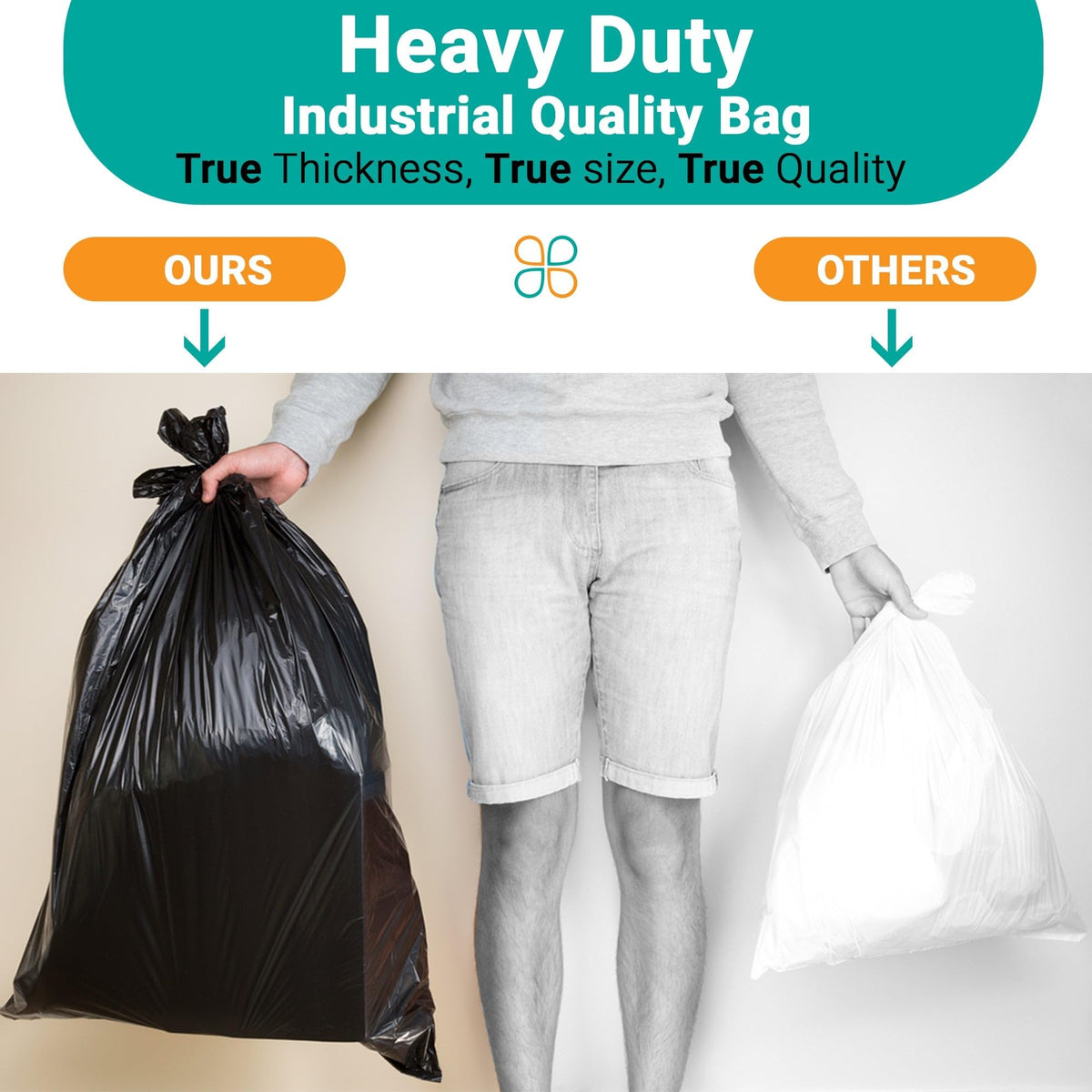 95-Gallon Black Heavy Duty Contractor Bags 10-Count T596