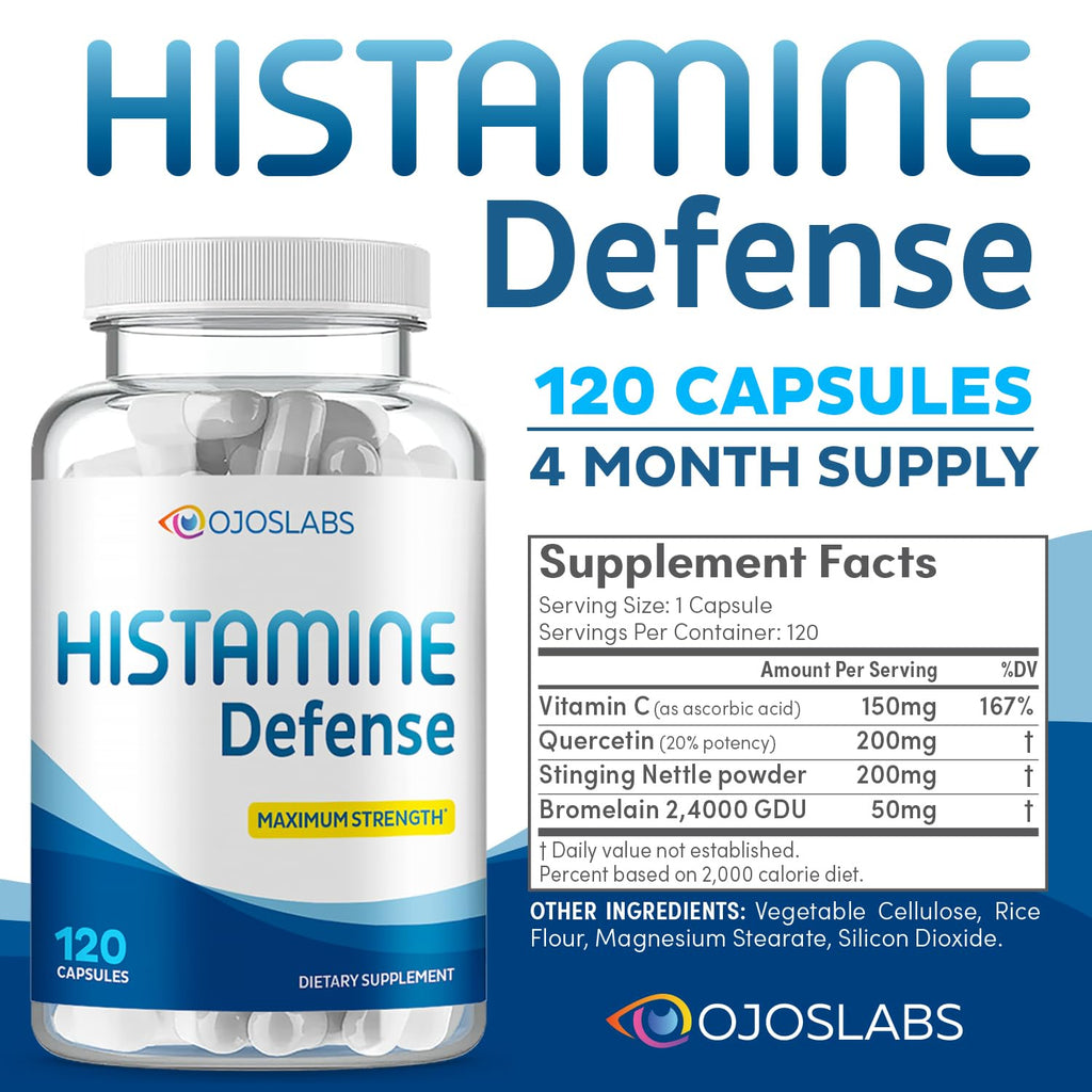 120 Capsules Natural D-Hist Supplement V593654