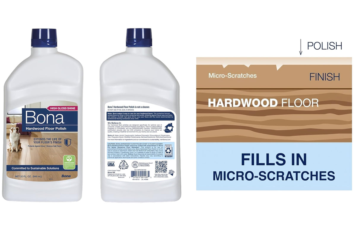 Hi-gloss Hardwood Floor Polish 32 Oz. Pack of 6 V9263