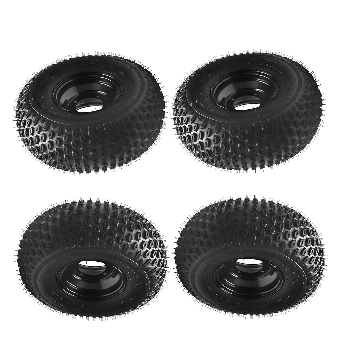 4 Pack 19x7-8 Off-Road Tire & Wheel Combo Tubeless 4-Ply H6428