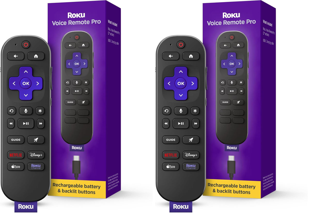 Rechargeable TV Remote Control with Voice Controls H82571