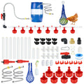 57 Pcs Automatic Chicken Waterer System Set with 8 Water Cups I237000