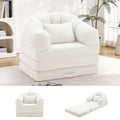 Beige 2 in 1 Convertible Sleeper Sofa Bed M329
