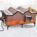 Weatherproof Heated Cat House F86876