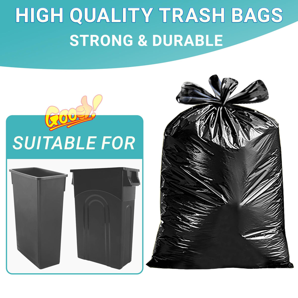 23 Gallon Trash Bags 120 CT 1.2 Mil C575243
