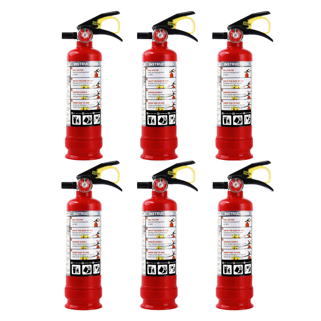 2.5 lb ABC Dry Chemical Fire Extinguishers 6-Pack S97043