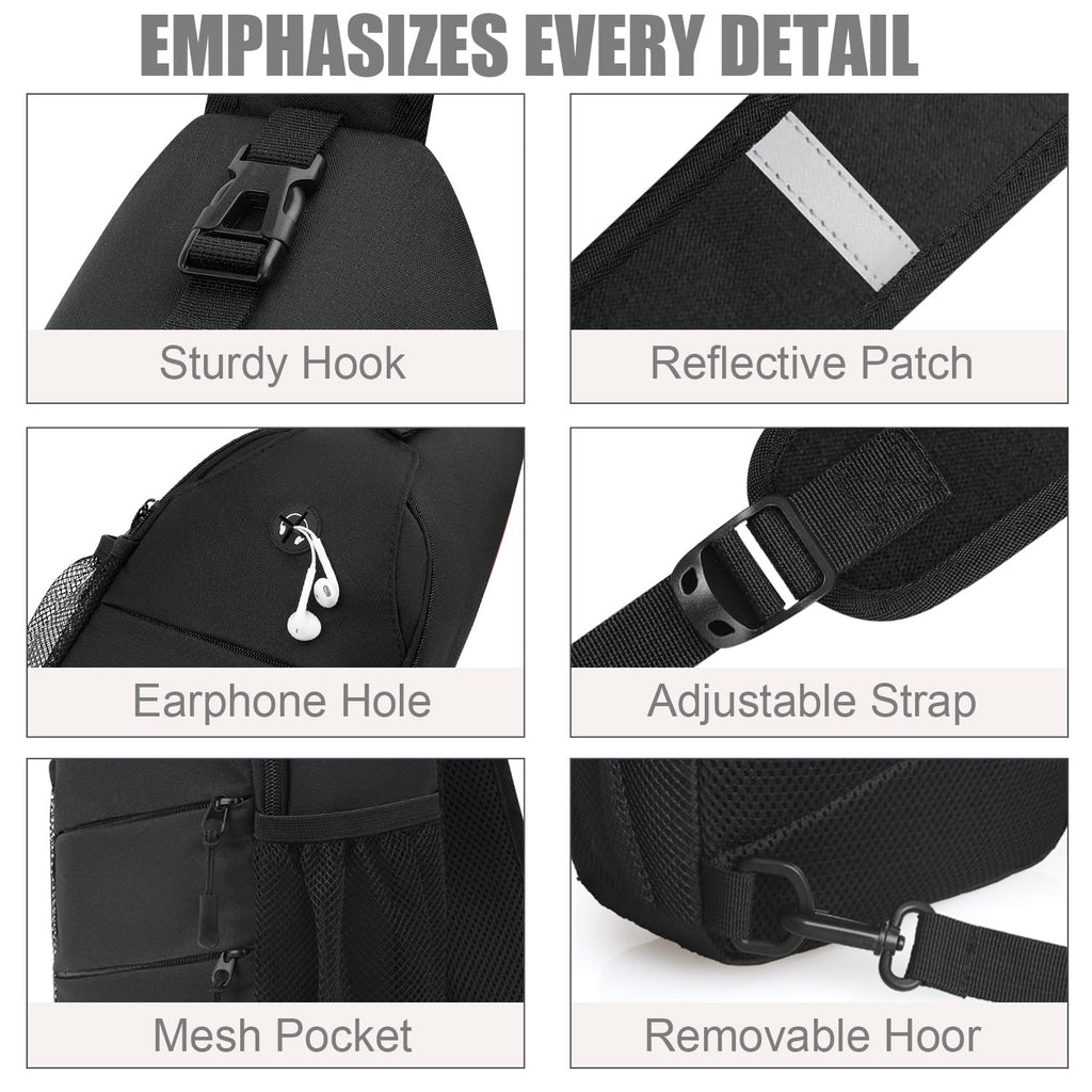 Crossbody Sling Bag with Convertible Shoulder Strap P61657