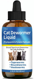 Praziquantel & Pyrantel Pamoate Dewormer Liquid for Cats and Kittens 100 mL D800595