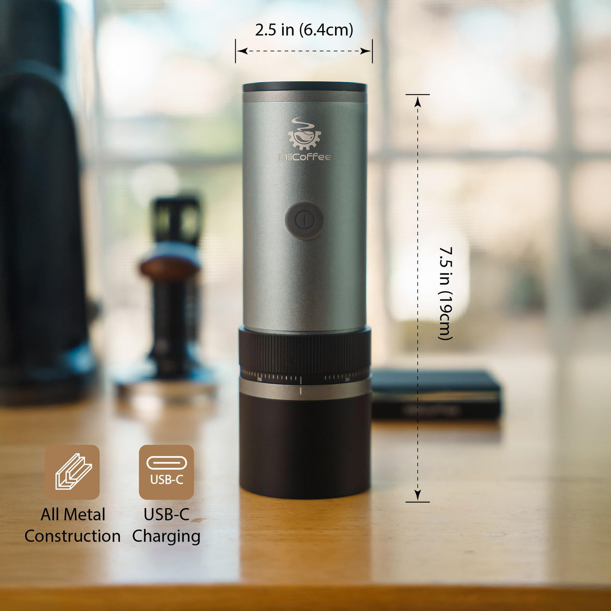 Portable Electric Burr Coffee Grinder N6741