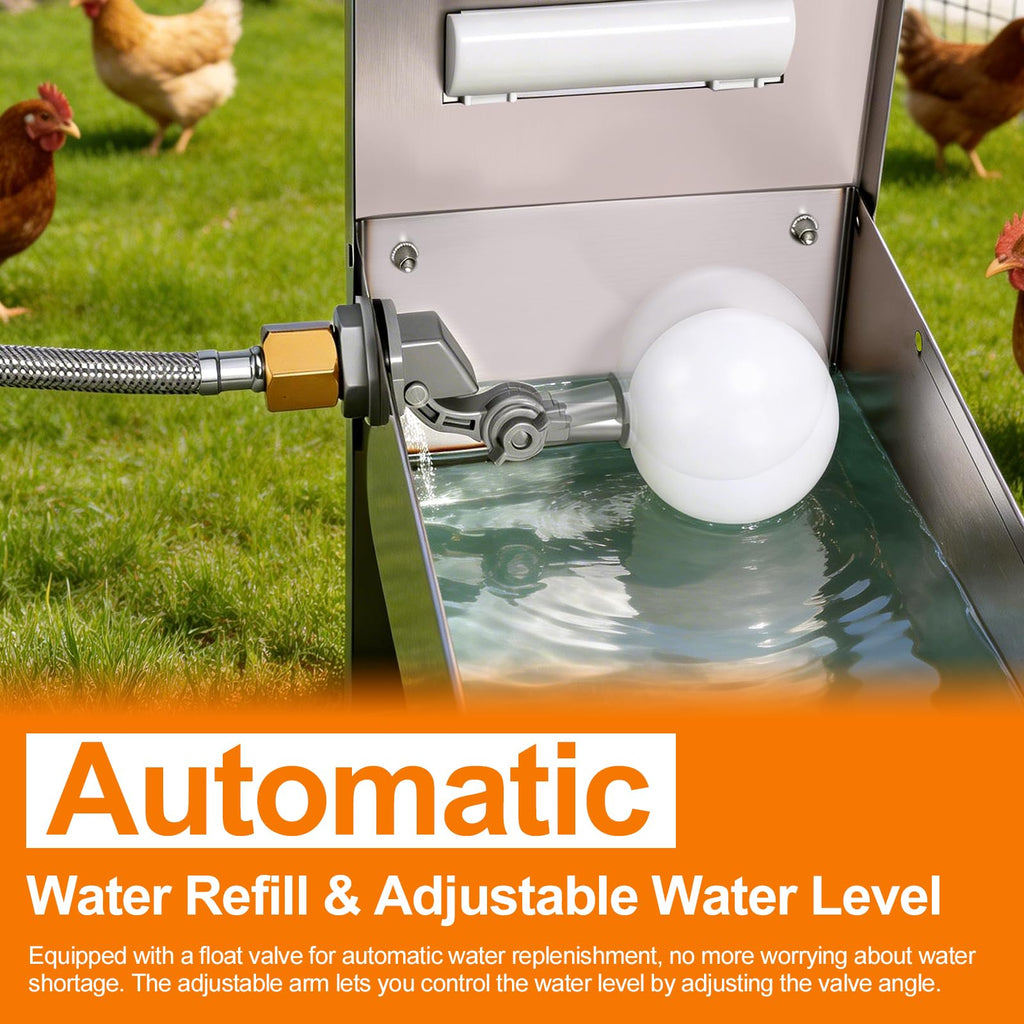 22'' Stainless Steel Automatic Chicken Waterer Q19891