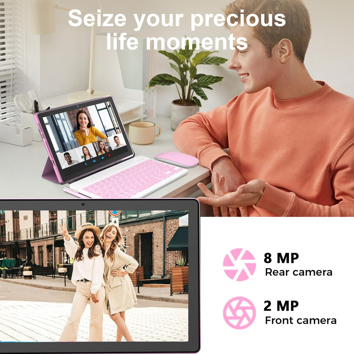 Android 16 Tablet 10 Inch 12 GB RAM 64GB ROM 2 in 1 Tablet PC G18817