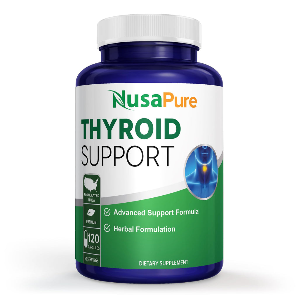 Thyroid Support Supplement 120 Capsules with Vitamin B-12 A470