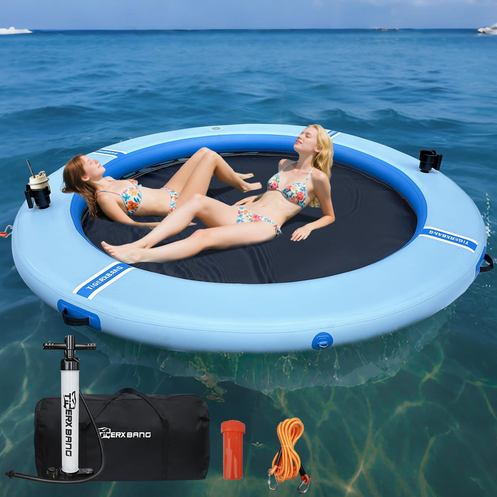 Inflatable Water Hammock with Cup Holder J569