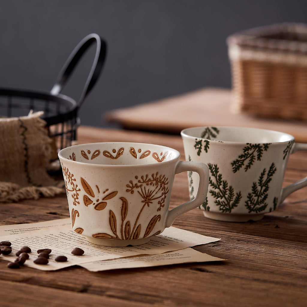 12 oz Ceramic Coffee Mug Set of 4 U8700