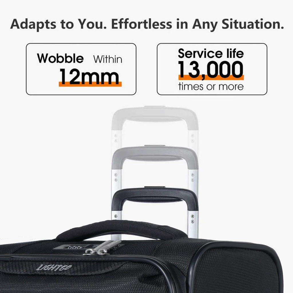 20" Carry On Softside Luggage Black Q721