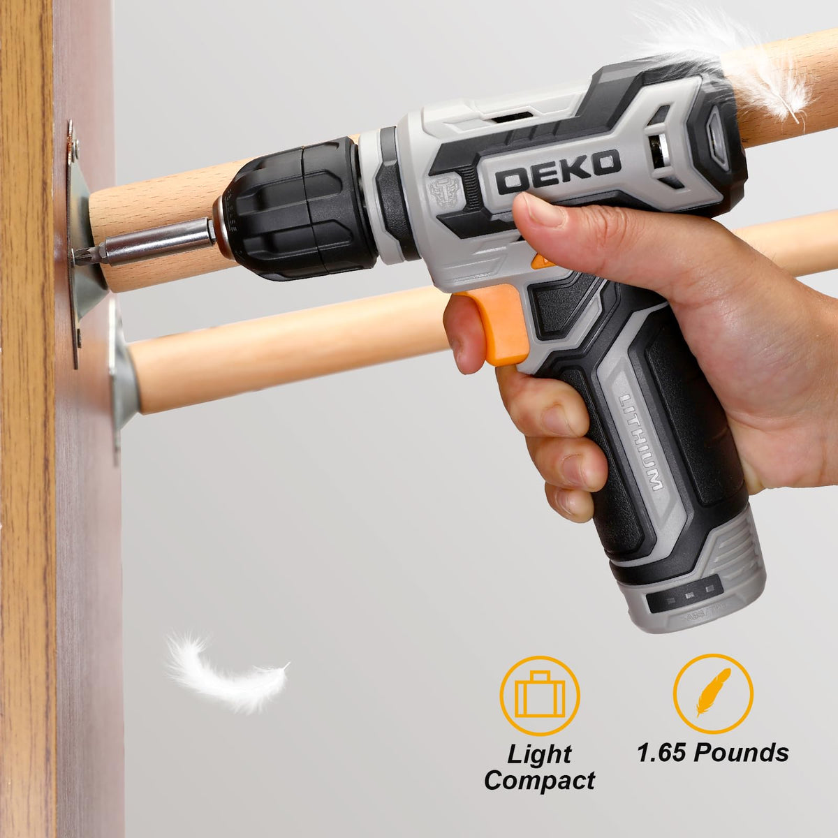 12V Cordless Drill Set with 3/8-inch Keyless Chuck V23118