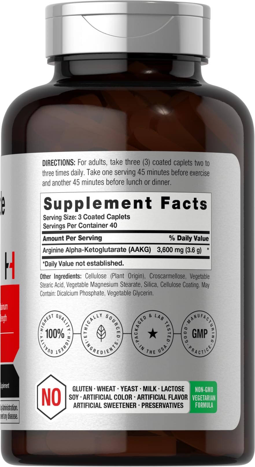Nitric Oxide 3600mg 120 Caplets H3627