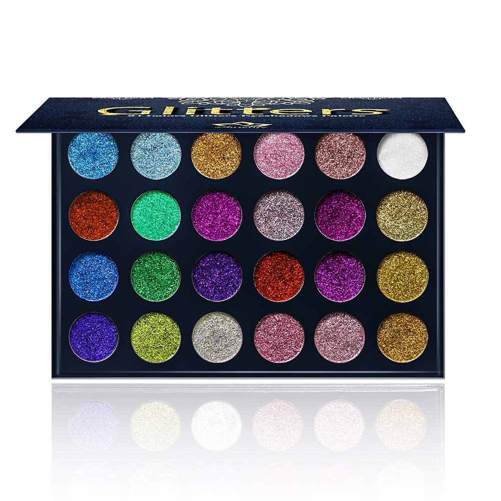 24 Color Pressed Glitter Eyeshadow Palette B909230