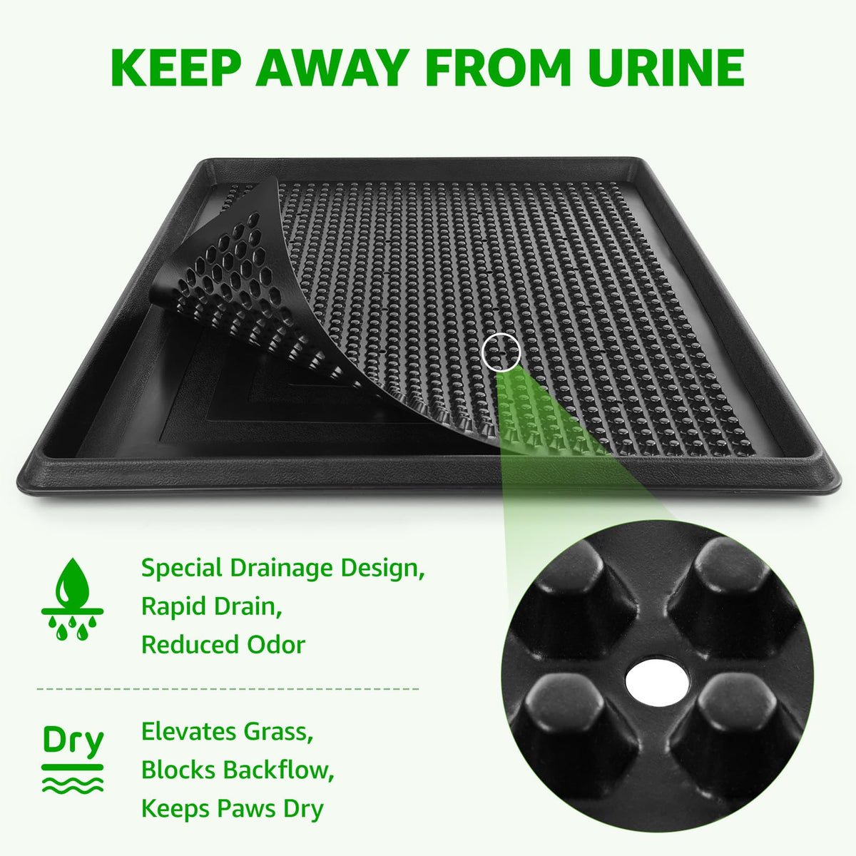 Portable Dog Grass Pad with Tray V67740