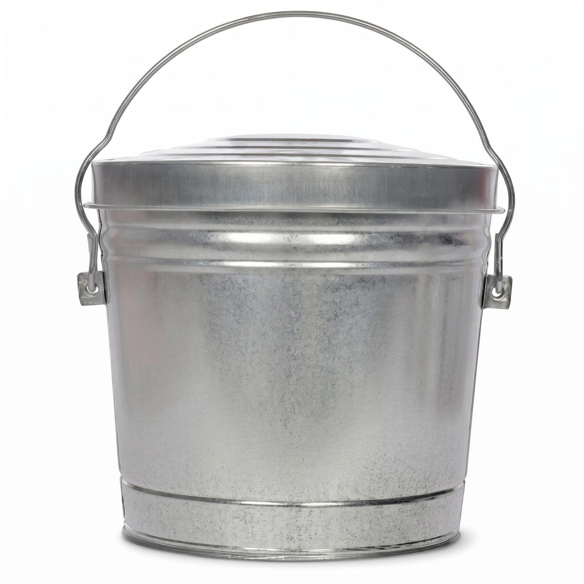 6 Gallon Galvanized Steel Locking Lid Storage Can R221863