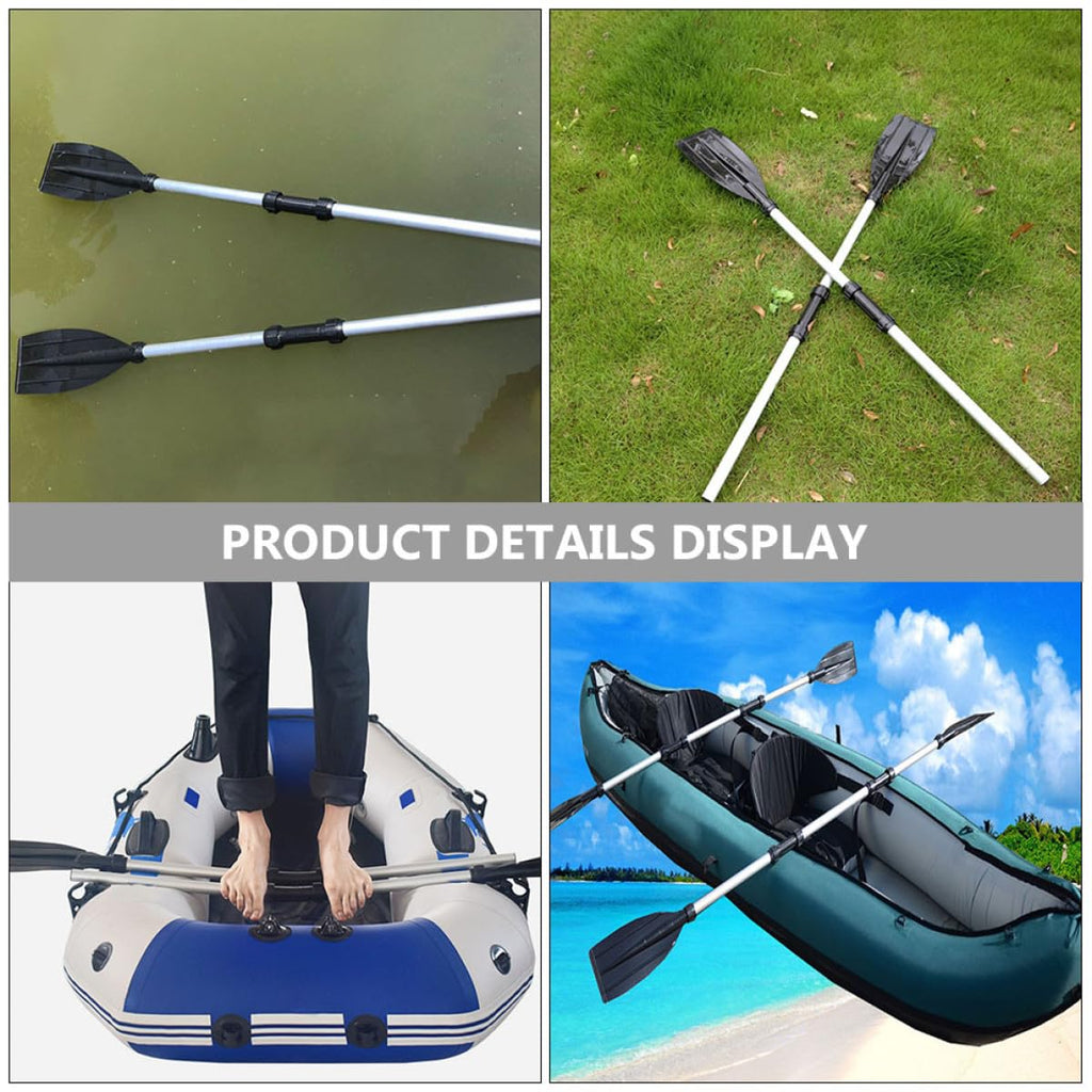 2pcs Portable Telescopic Aluminum Alloy Kayak Paddle I353384