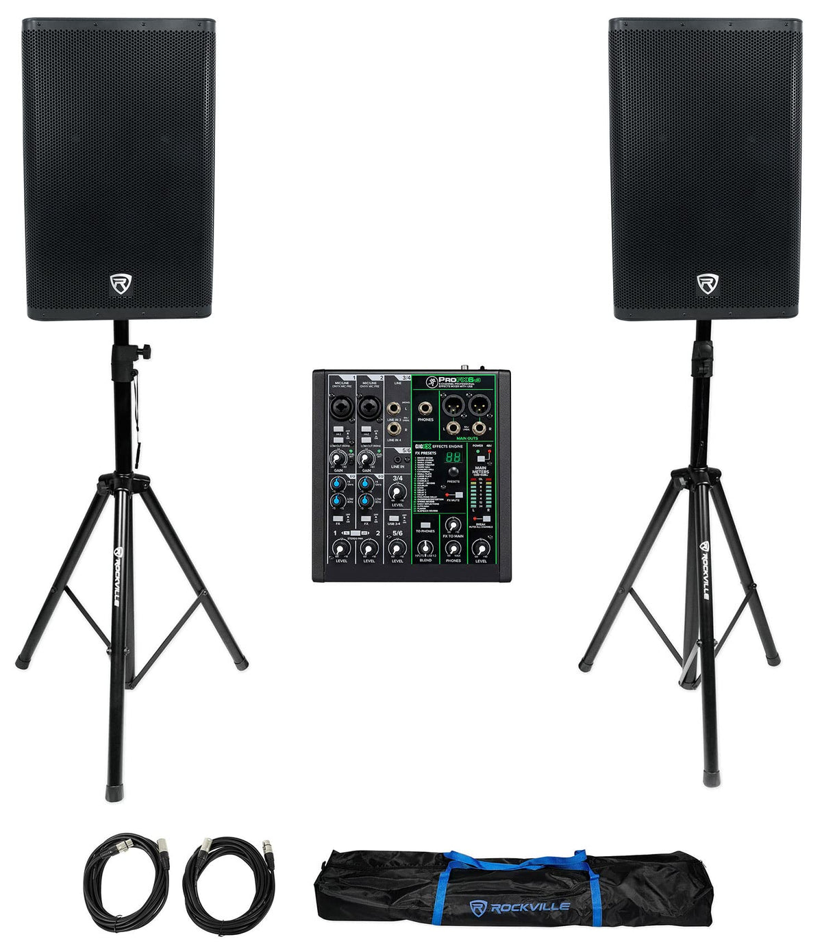 15" Active DJ Speaker Pair with Mixer P5819