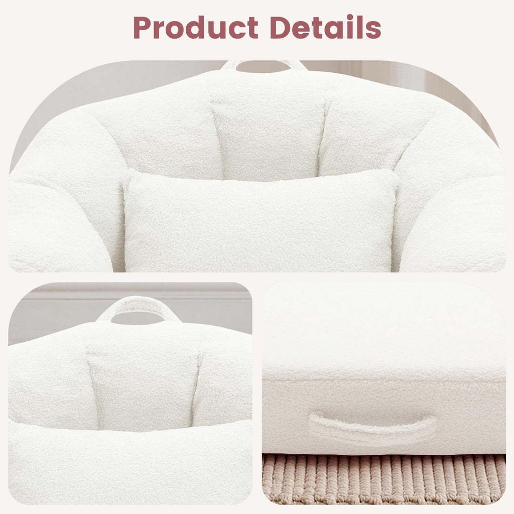 Beige 2 in 1 Convertible Sleeper Sofa Bed M329