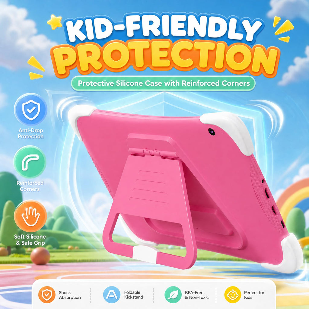 Kids Tablet 10Inch Android with Shockproof Case A1662