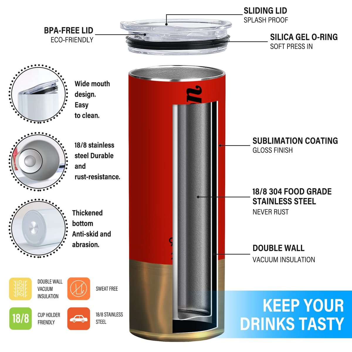 20oz Insulated Tumbler F63110