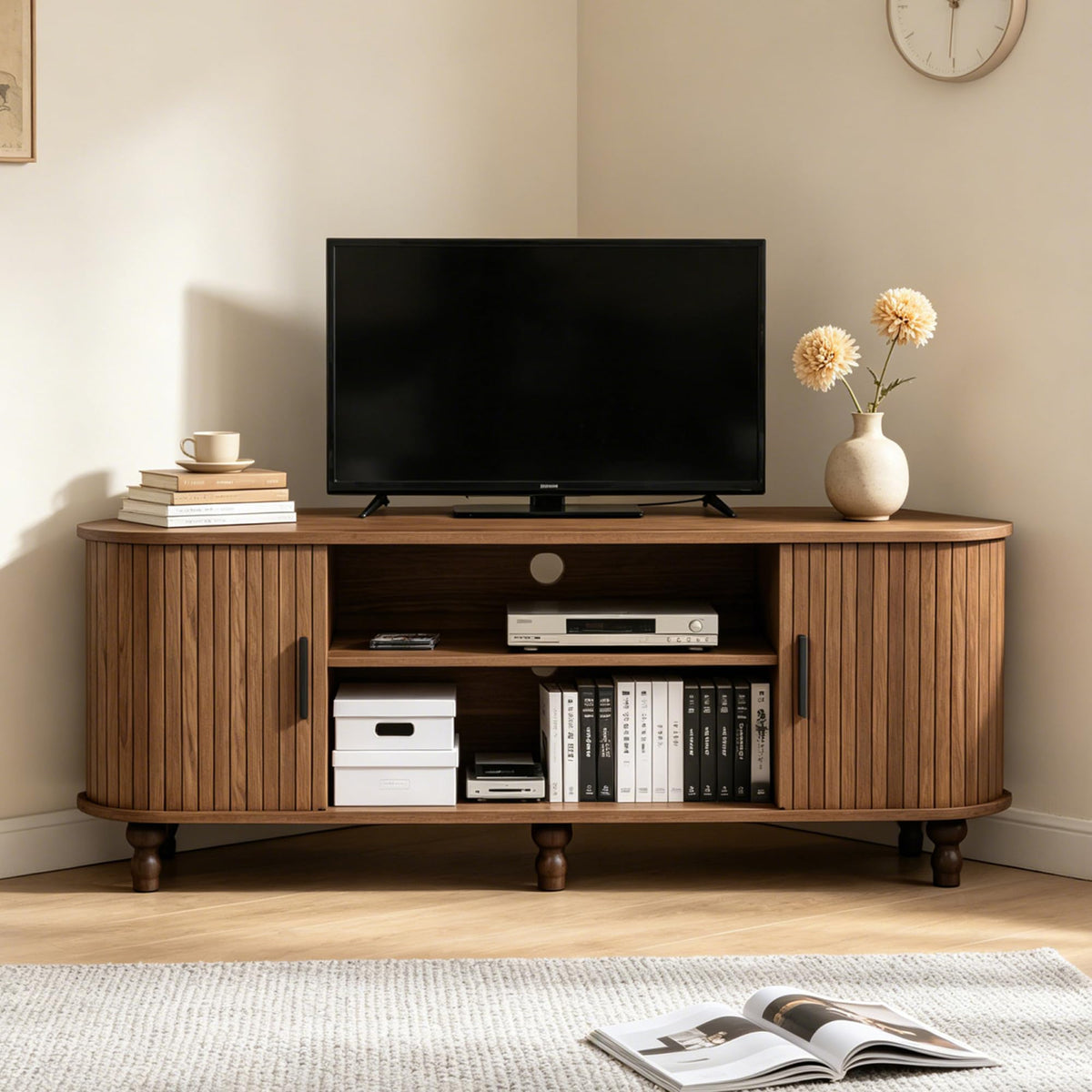 45" Corner TV Stand with Storage C61452