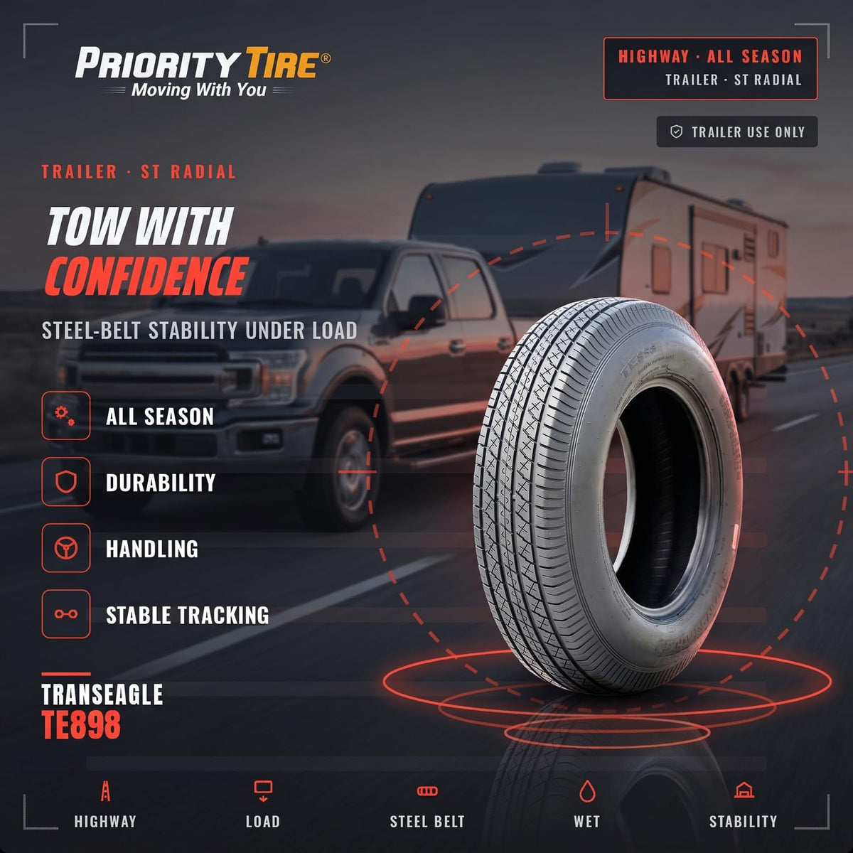 ST205/75D15 All Season Diagonal Tire Y27011