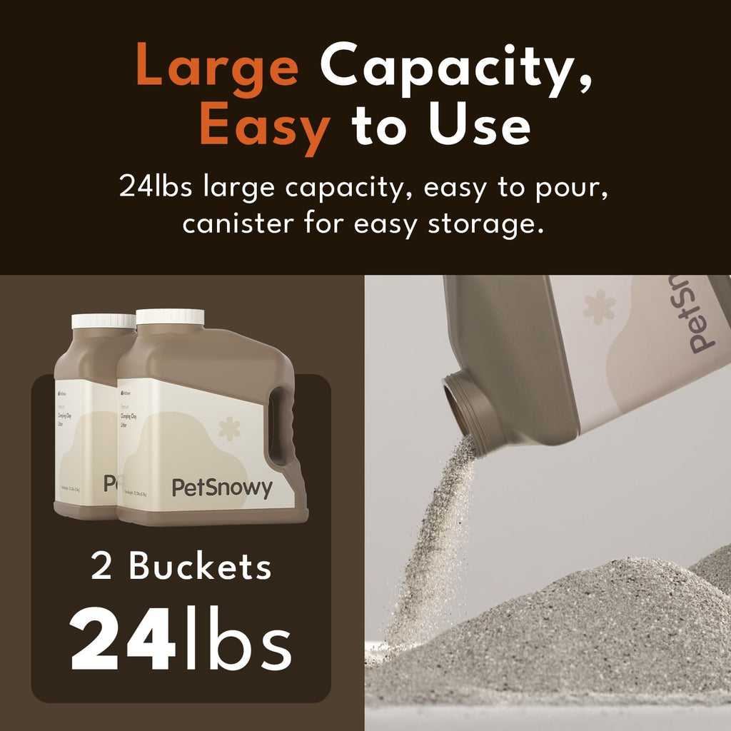 Natural Clay Clumping Cat Litter 24lbs Q8940